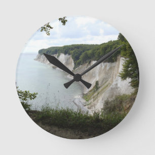 Wasser-Baum-Natur-Klippen-FriedensLiebe-Schicksal Runde Wanduhr