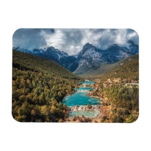 Wasser   Blue Moon Lake, China Magnet
