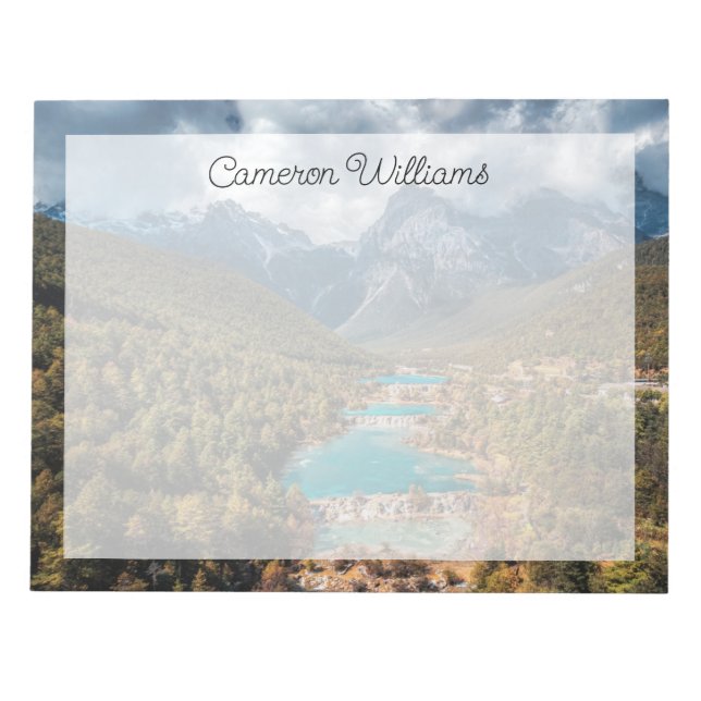 Wasser | Blue Moon Lake, China Notizblock (Vorderseite)