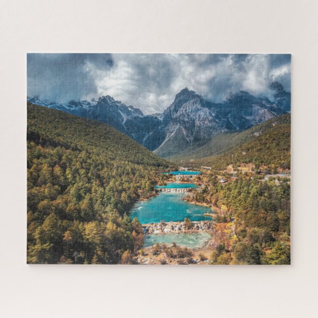 Wasser | Blue Moon Lake, China Puzzle (Horizontal)