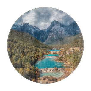 Wasser   Blue Moon Lake, China Schneidebrett