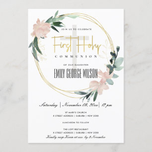 WASSER BLUSH FLORAL WATERCOLOR ERSTE HOLZGEMEINSCH EINLADUNG