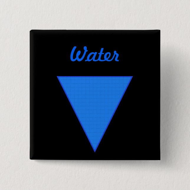 Wasser Button (Vorderseite)