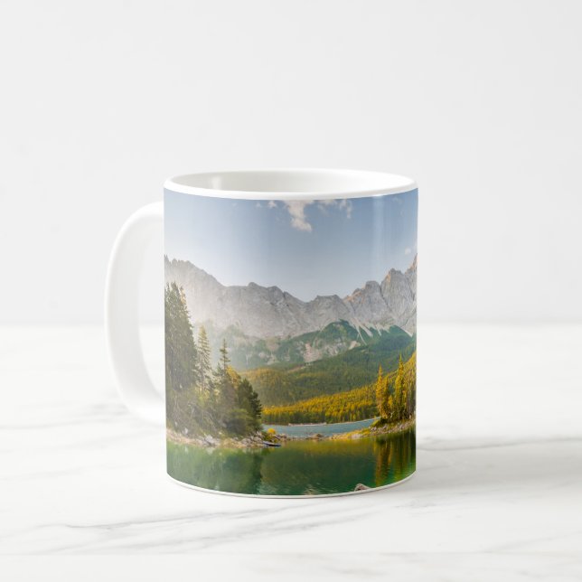 Wasser | Dachstein Mountain Lake Deutschland Kaffeetasse (Vorderseite Links)