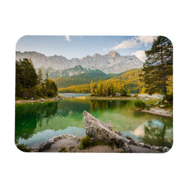 Wasser | Dachstein Mountain Lake Deutschland Magnet (Horizontal)