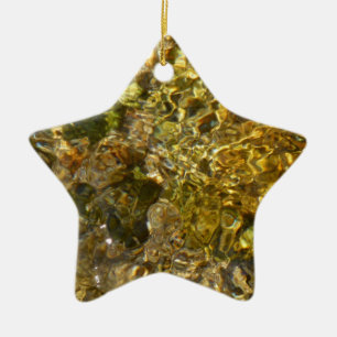 Wasser des Kaweah-Flusses Abstrakte Natur Keramik Ornament