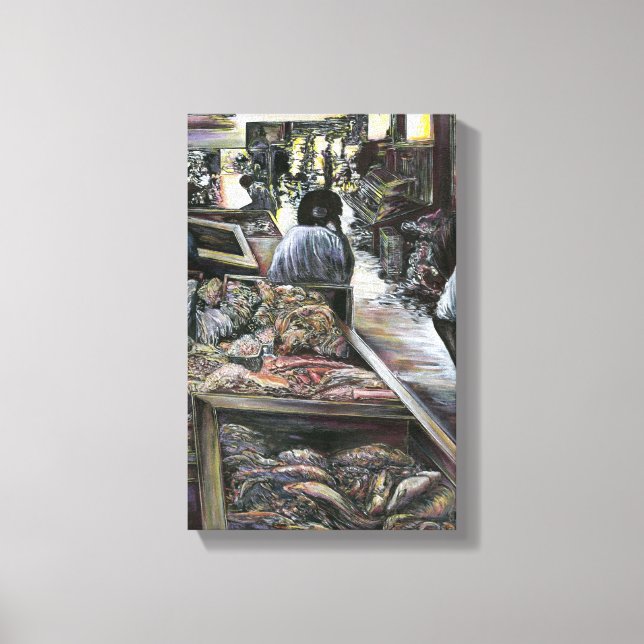 Wasser, doch mit Wüstenwind geküsst, Jerusalem Leinwanddruck (Vorderseite)