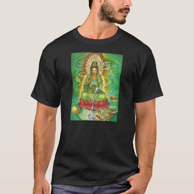 "Wasser-Drache" Kuan Yin T - Shirt (Vorderseite)