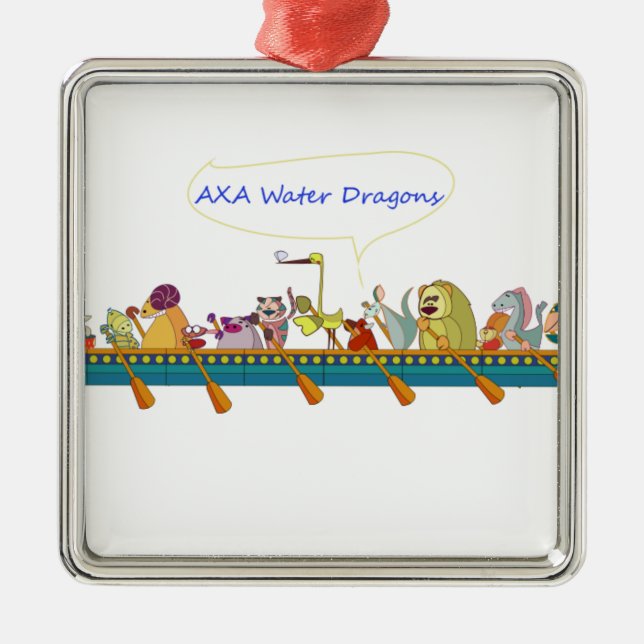 Wasser-Drache Ornament Aus Metall (Vorne)