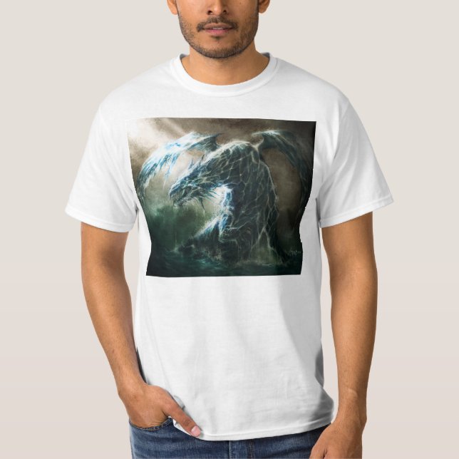 Wasser-Drache-Shirt T-Shirt (Vorderseite)