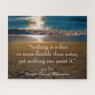 Wasser - ein Zitat von Lao Tzu Puzzle