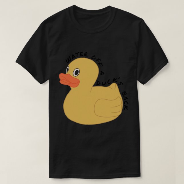 Wasser einer Ente aus dem Rücken T-Shirt (Design vorne)