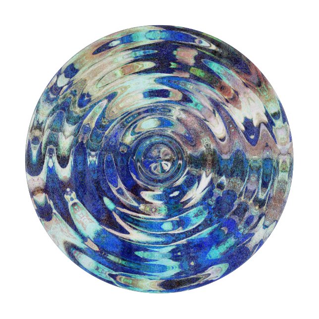 WASSER Element-Kräuselungs-Muster Schneidebrett (Vorderseite)