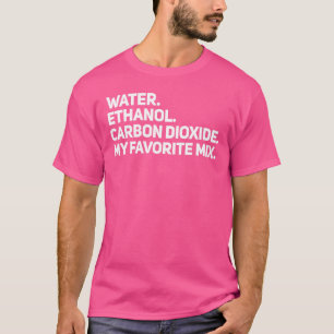 Wasser Ethanol und CO2 machen den Seltzer-Nerd Che T-Shirt