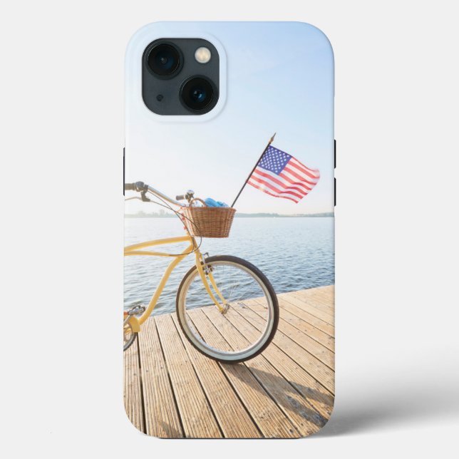 Wasser | Fahrrad am See Case-Mate iPhone Hülle (Rückseite)