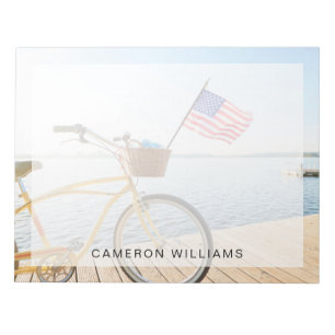 Wasser Fahrrad am See Notizblock