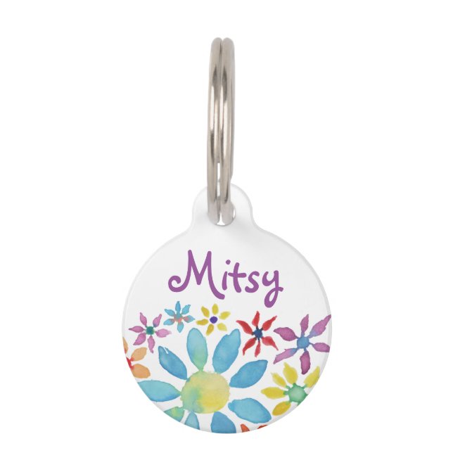 Wasser-FarbBlume Tiernamensmarke (Vorderseite)