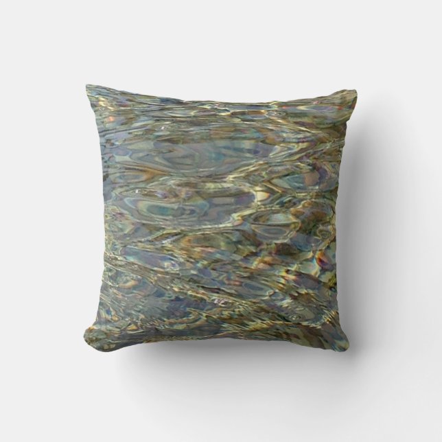 Wasser/Farbe (Cool) Kissen (Vorderseite)