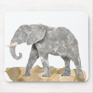 Wasser farbiger Elefant Mousepad
