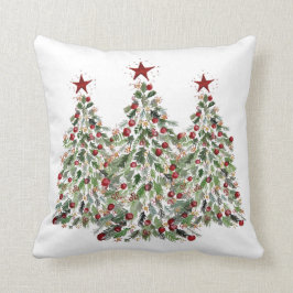 Wasser-Farbweihnachtsbaum 20"" Kissen x20