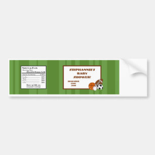 Wasser Flasche Etikett All-Star Grün Autoaufkleber