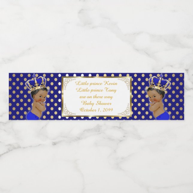 Wasser Flasche Etikett Zwillingsjunge & Junge, Zwi (Einzelnes Label)