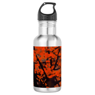 Wasser Flasche Fall Roter Baumkronen Malerei Edelstahlflasche
