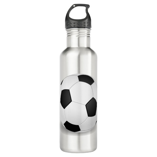 Wasser-Flasche mit Fußball Fußball-UEFA Fifa Edelstahlflasche (Vorderseite)