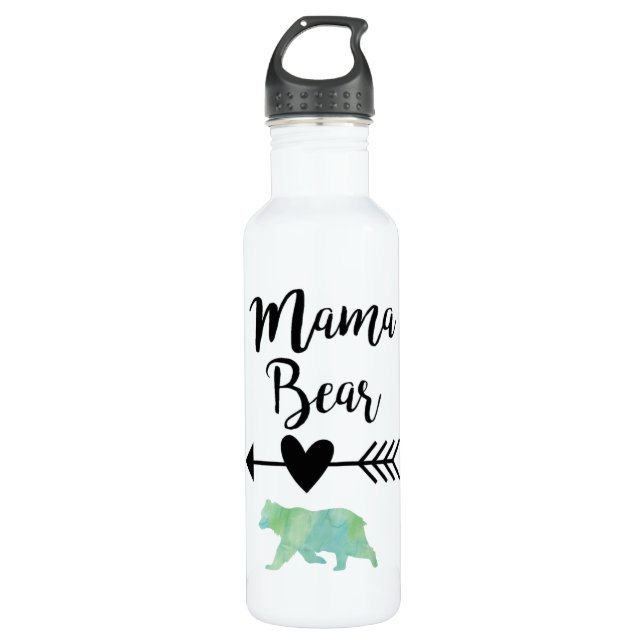 Wasser-Flasche Mutter-Bear Edelstahlflasche (Vorderseite)