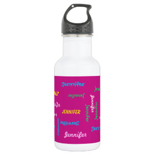 Wasser-Flasche, personalisiert, die Namen Trinkflasche