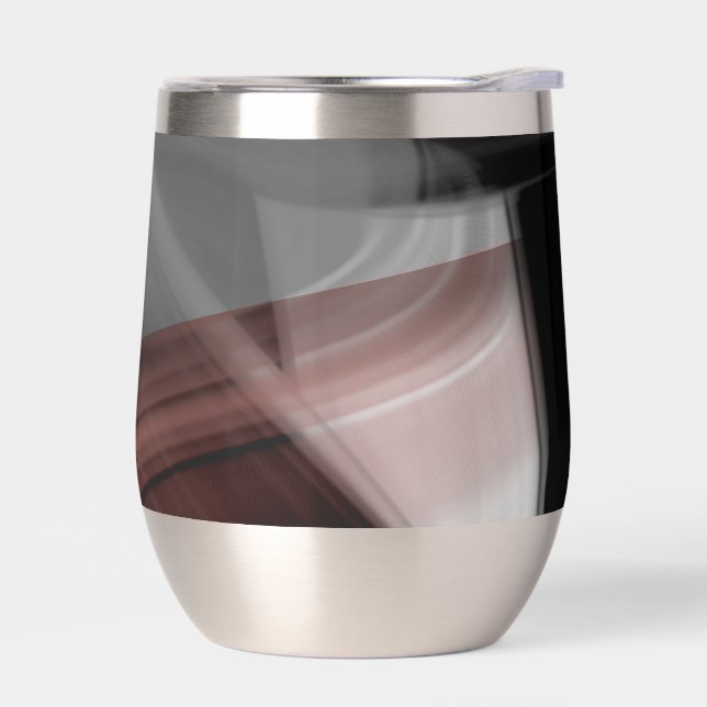 Wasser Flasche Trend Abstrakt Art Schwarz-weißes P (Links)