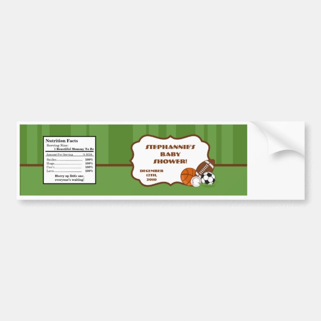 Wasser-Flaschen-Aufkleber-All-Star- Grün Autoaufkleber (Vorne)