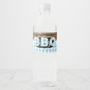 Wasser-Flaschen-Aufkleber des Baby-Q - Baby-Blau Wasserflaschenetikett