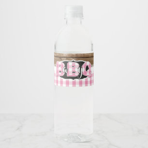 Wasser-Flaschen-Aufkleber des Baby-Q - hellrosa Wasserflaschenetikett