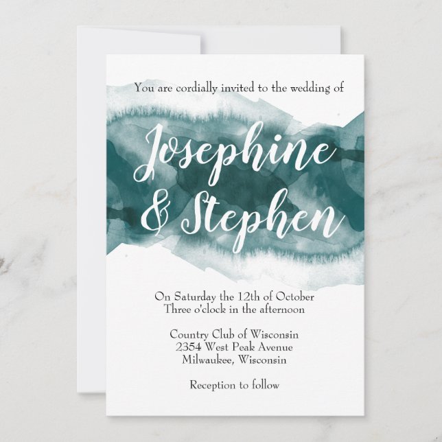 Wasser für das Soul Einladung (Vorderseite)