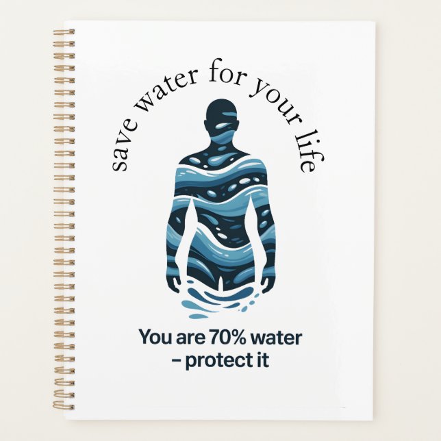 Wasser für dein Leben sparen Planer (Vorderseite)