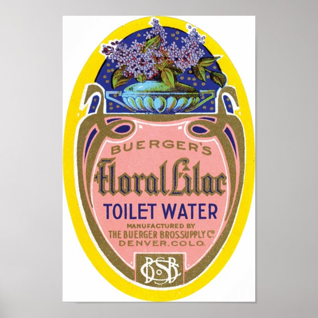 Wasser für die Toilette von Lilac Poster (Vorne)