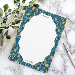 Wasser Garten Floral Brautparty Süß INDIVIDUELL Dankeskarte