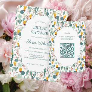 Wasser Garten Florale Brautparty Süße INDIVIDUELLE Begleitkarte