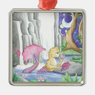 Wasser-Garten Silbernes Ornament