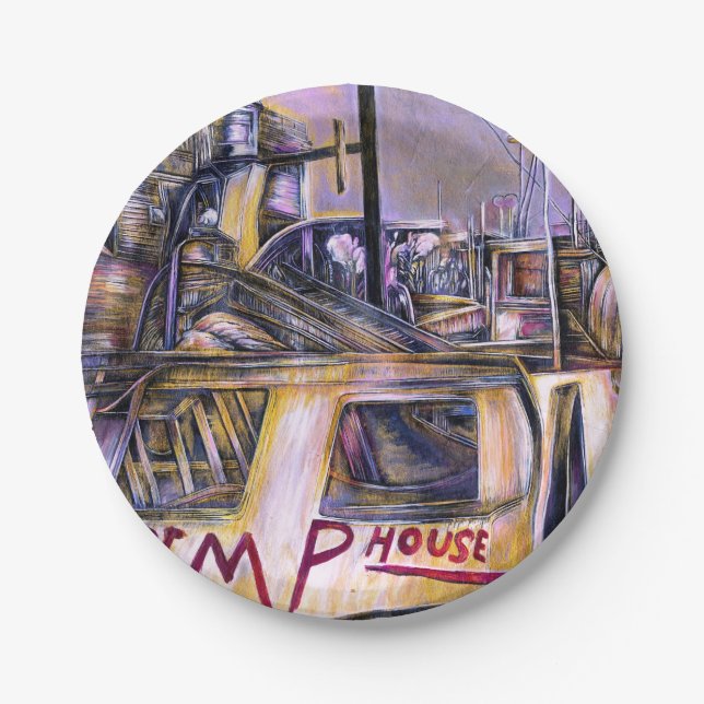 Wasser.geborenes Mystery Metier, Israel Pappteller (Vorderseite)