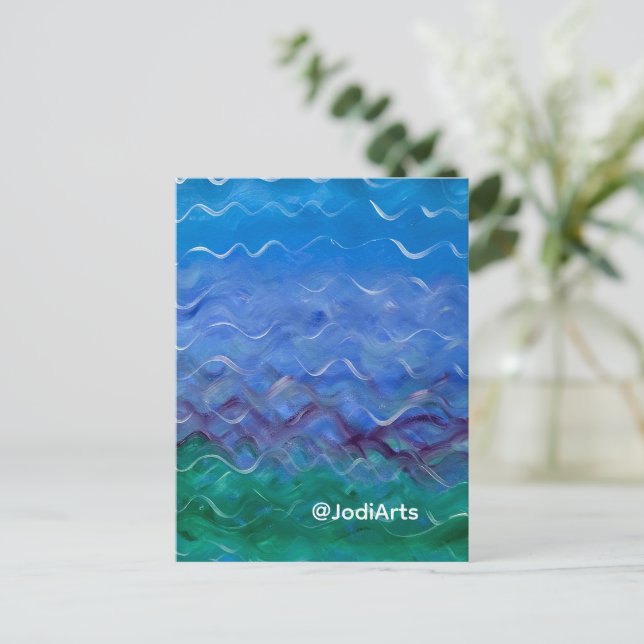 Wasser-Gemälde-Postkarte Feiertagspostkarte (Stehend Vorderseite)