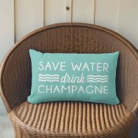 Wasser gerettet, Champagner trinken