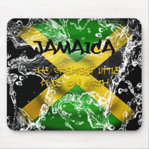 Wasser gespritzte Jamaika-Flagge Mousepad