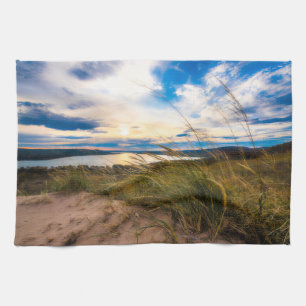 Wasser Glen Lake Sleeping Bear Dunes Michigan Geschirrtuch