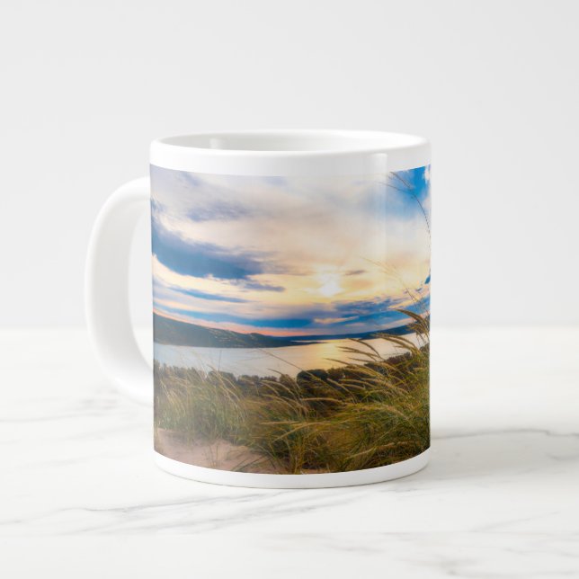 Wasser | Glen Lake Sleeping Bear Dunes Michigan Jumbo-Tasse (Vorderseite Links)