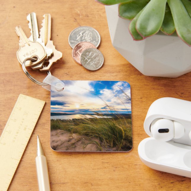 Wasser | Glen Lake Sleeping Bear Dunes Michigan Schlüsselanhänger (Schreibtisch)