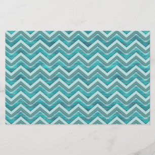 Wasser Glitzer Zickzack Muster Briefpapier