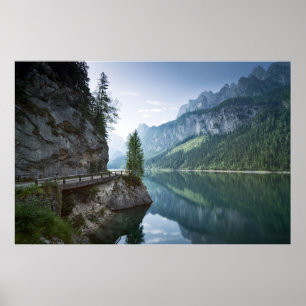 Wasser   Gosau Salzkammergut Österreich Poster