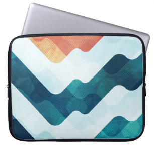 Wasser-Grunge-Effekt Nahtloses Muster Laptopschutzhülle